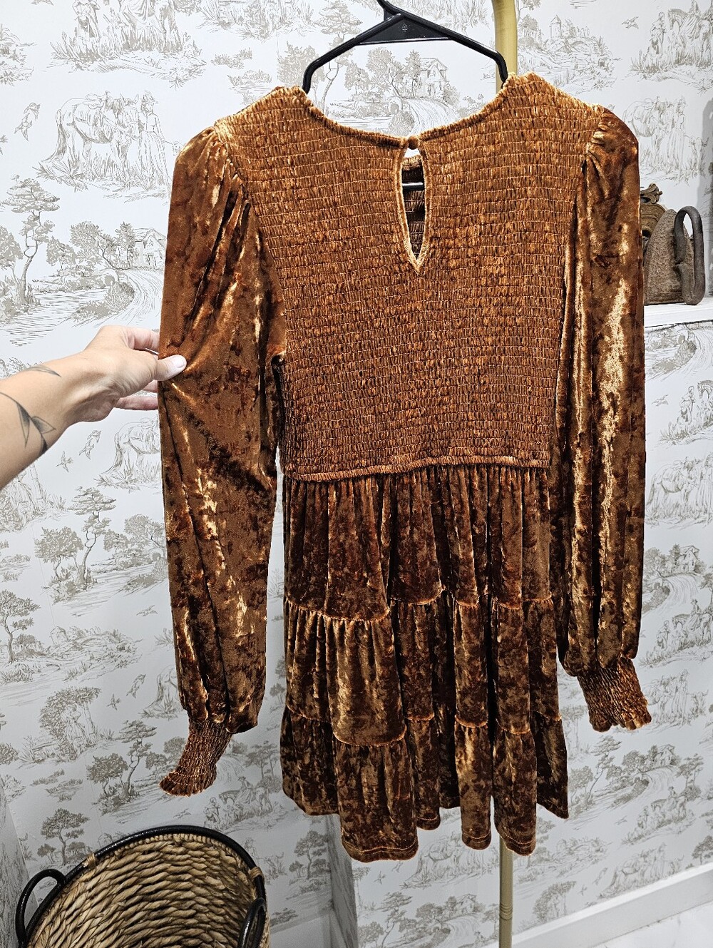 Baltic Born Crushed Velvet Kelee Dress - Picture 9 of 10